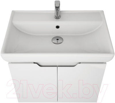 Тумба под умывальник Dreja Q (D) / 99.1002 (белый глянец)