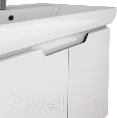 Тумба под умывальник Dreja Q (D) / 99.1002 (белый глянец)