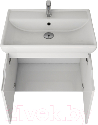 Тумба под умывальник Dreja Q (D) / 99.1002 (белый глянец)