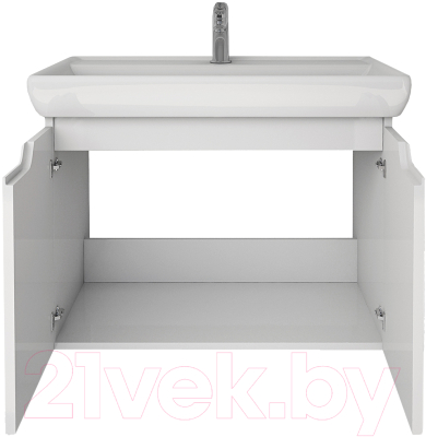 Тумба под умывальник Dreja Q (D) / 99.1002 (белый глянец)