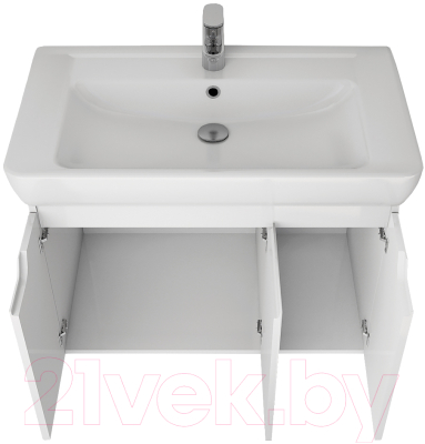 Тумба под умывальник Dreja Q(D) / 99.1003 (белый глянец)
