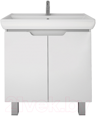 Тумба под умывальник Dreja Q Plus (D) / 99.1005 (белый глянец)