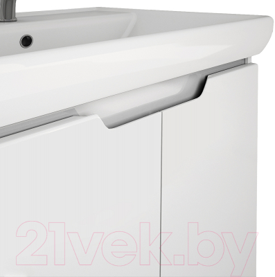 Тумба под умывальник Dreja Q Plus (D) / 99.1005 (белый глянец)