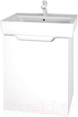 Тумба под умывальник Dreja Mini / 99.1201 (белый глянец) - фото