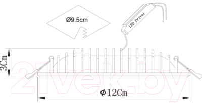 Точечный светильник Arte Lamp Sirio A7203PL-2WH
