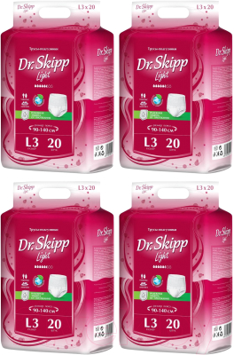 Трусы впитывающие для взрослых Dr.Skipp Light L3 - фото