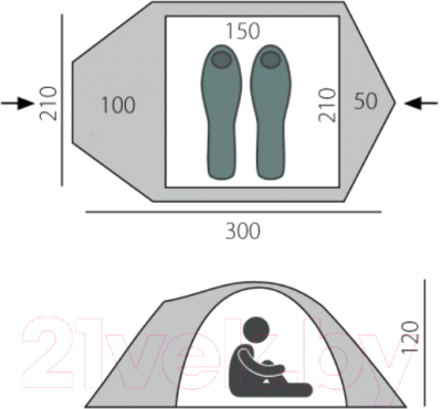 Палатка BTrace Talweg 2+ / T0496