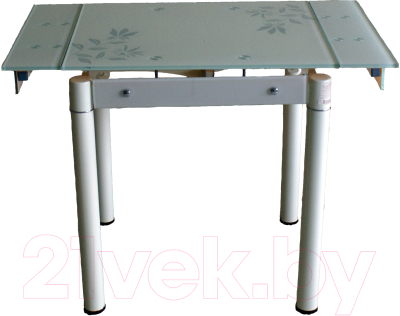 Обеденный стол Баобаб В08-76 (бежевый с цветами)