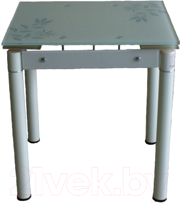 Обеденный стол Баобаб В08-76 (бежевый с цветами)