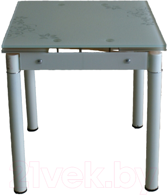 Обеденный стол Баобаб В08-77 (бежевый с цветами)