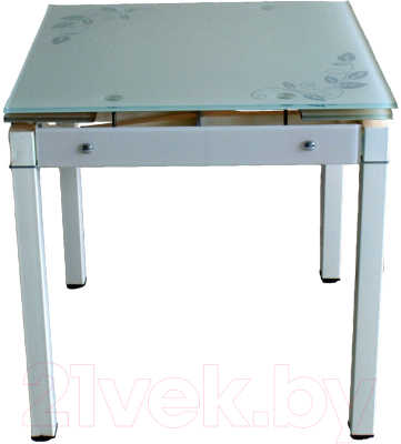 Обеденный стол Баобаб В08-758 (бежевый с цветами)