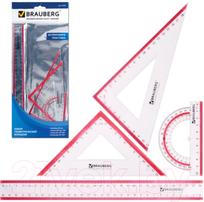 Набор для черчения Brauberg Crystal / 210297