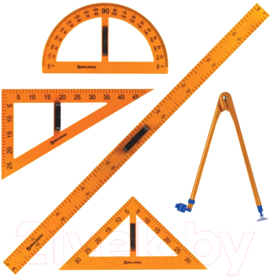 Набор для черчения Brauberg Для классной доски / 210383 - фото