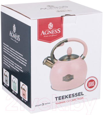 Чайник со свистком Agness 937-839