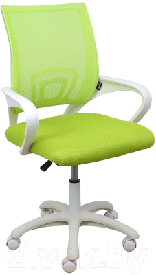 Кресло офисное AksHome Ricci White (салатовый) - фото