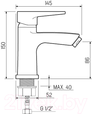 Смеситель РМС SL77BL-001F