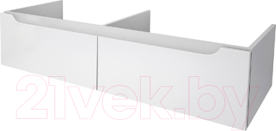 Тумба под умывальник Dreja W 125 / 99.9400 (белый глянец) - фото