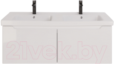 Тумба под умывальник Dreja W 125 / 99.9400 (белый глянец)