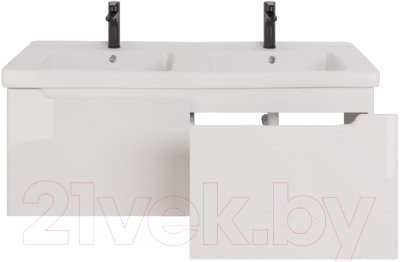 Тумба под умывальник Dreja W 125 / 99.9400 (белый глянец)