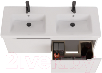 Тумба под умывальник Dreja W 125 / 99.9400 (белый глянец)