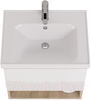 Тумба под умывальник Dreja Perfecto 60 / 99.0811 (дуб эврика/белый глянец)