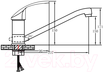 Смеситель РМС SL85-004FBS-25