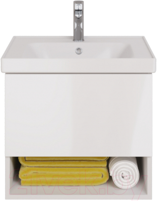 Тумба под умывальник Dreja Perfecto 60 / 99.0806 (белый глянец)