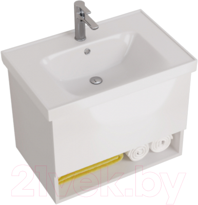 Тумба под умывальник Dreja Perfecto 70 / 99.0807 (белый глянец)