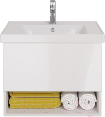 Тумба под умывальник Dreja Perfecto 70 / 99.0807 (белый глянец)