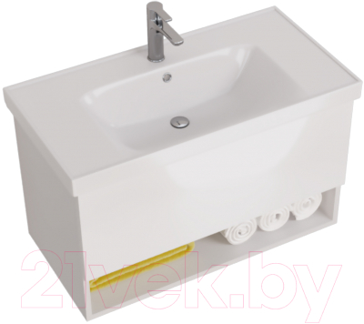 Тумба под умывальник Dreja Perfecto 90 / 99.0808 (белый глянец)