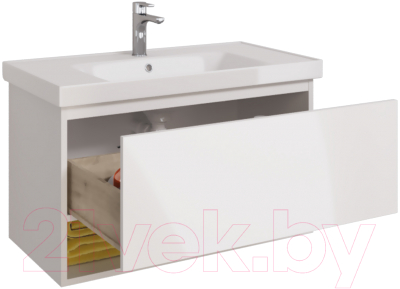 Тумба под умывальник Dreja Perfecto 90 / 99.0808 (белый глянец)