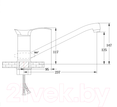 Смеситель РМС SL86-004FBS-25
