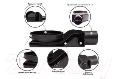 Трап для душа Bettoserb Сompact Line 650 / 13702510