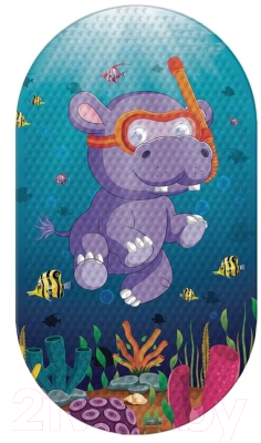 Коврик на присосках Varmax Бегемотик дайвер DF-303 - фото