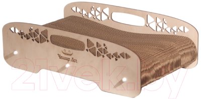 Лежанка-когтеточка Чешир Лежебока / 375-18 - фото