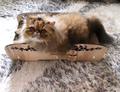 Лежанка-когтеточка Чешир Лежебока / 375-18