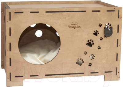 Домик для животных Чешир Сундук / 375-13 (без когтеточки) - фото