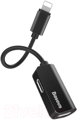 Кабель/переходник Baseus L37 Lightning Male To 2xLightning Female / CALL37-01 - фото