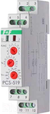 Реле времени Евроавтоматика PCU-519 / EA02.001.023 - фото