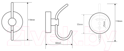 Крючок для ванной Bemeta Omega 104105242