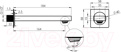 Душевая система Rubineta Thermo-3F-Olo(SQ) / 625040