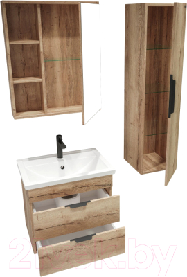 Шкаф с зеркалом для ванной Grossman Форта 60 / 206003