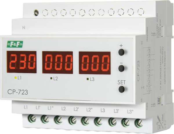 Реле напряжения Евроавтоматика CP-723 УХЛ2 / EA04.009.019 - фото