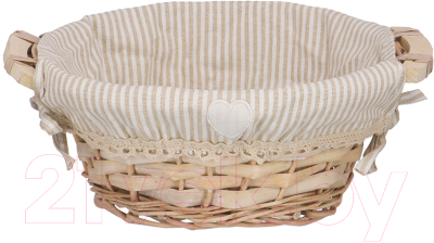 Корзина Natural House Полосочка 250x250x100 / EW-12 (натуральный) - фото