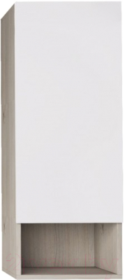 Шкаф-полупенал для ванной Dreja Perfecto / 99.0815 (дуб эврика/белый глянец) - фото