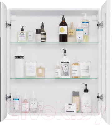 Шкаф с зеркалом для ванной Dreja Point / 99.9034 (белый)