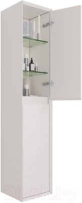 Шкаф-пенал для ванной Dreja Insight / 99.9201 (белый глянец)