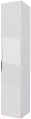 Шкаф-пенал для ванной Dreja Prime / 99.9303 (белый глянец) - фото