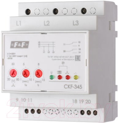 Реле контроля фаз Евроавтоматика CKF-345 / EA04.004.001 - фото
