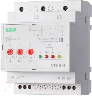 Реле контроля фаз Евроавтоматика CKF-346 / EA04.004.002 - фото